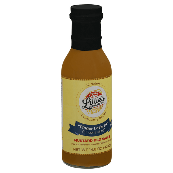 Lillie'S Of Charleston Mustard Bbq Sauce, Finger Leek-En, Mild