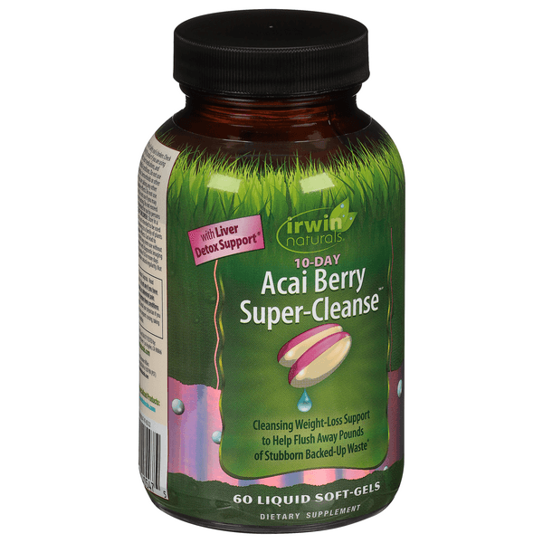 Irwin Naturals 10 Day Acai Berry Super-Cleanse, Liquid Soft-Gels