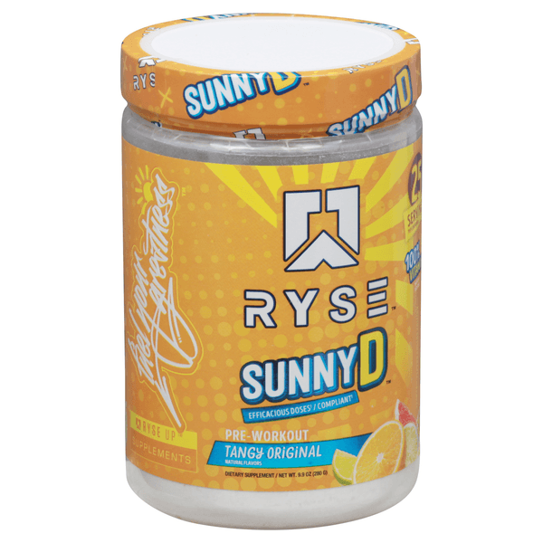 Ryse Pre-Workout, Sunny D, Tangy Original