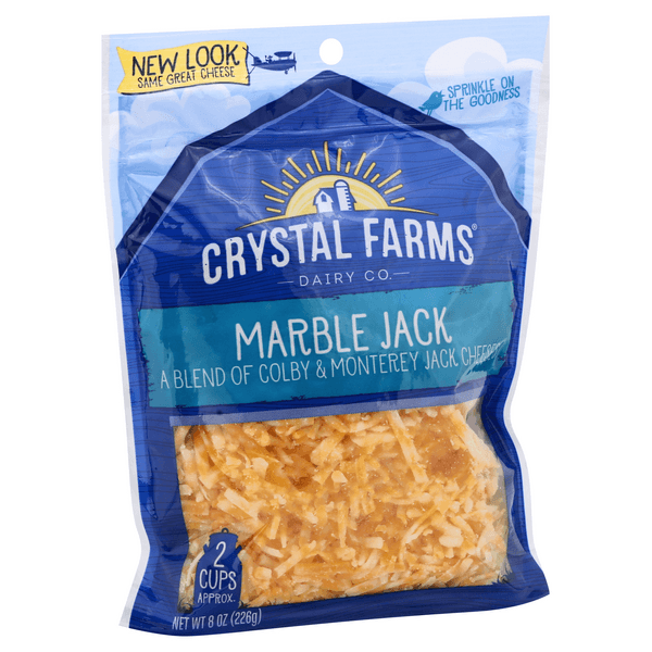 Crystal Farms Marble Jack Shredded Cheese