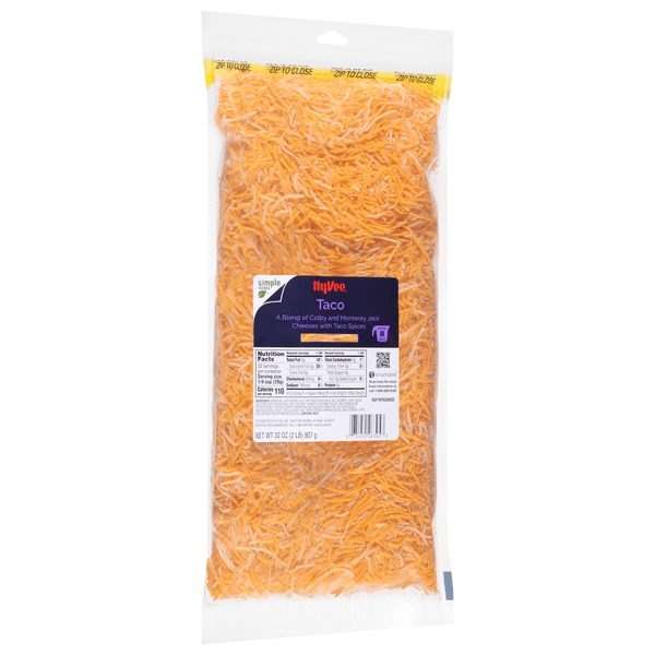 Hy-Vee Shredded Cheese, Taco