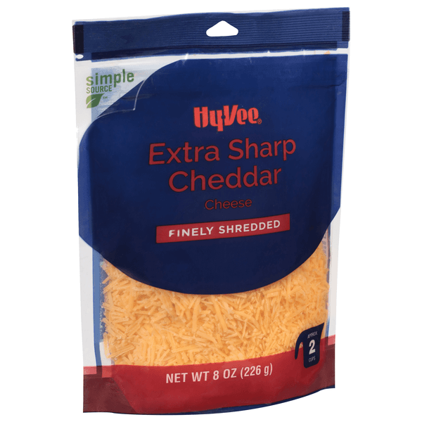 Hy-Vee Finely Shredded Extra Sharp Cheddar Cheese