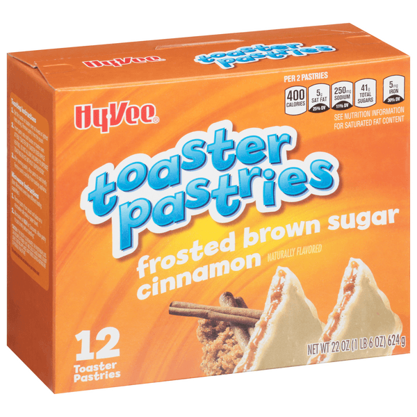 Hy-Vee Frosted Brown Sugar Cinnamon Toaster Pastries