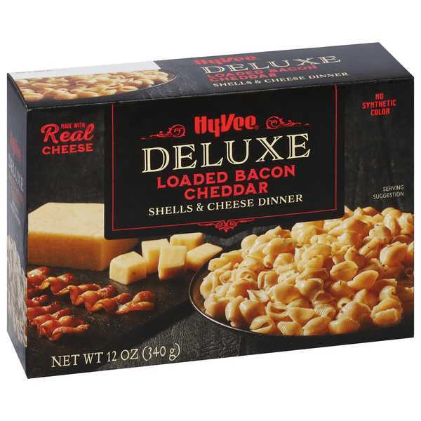 Hy-Vee Deluxe Shells & Cheese Dinner, Loaded Bacon Cheddar