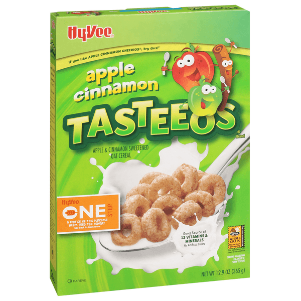 Hy-Vee One Step Apple Cinnamon Tasteeos Cereal