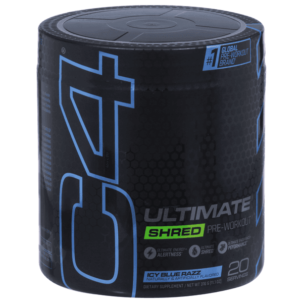Cellucor C4 Ultimate Shred Pre-Workout, Icy Blue Razz