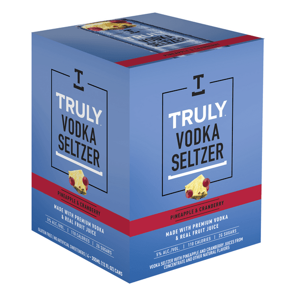 Truly Vodka Seltzer, Pineapple & Cranberry