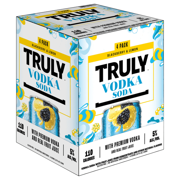 Truly Vodka Soda, Blackberry & Lemon