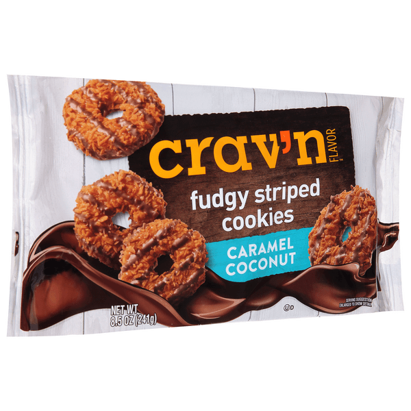 Crav'N Flavor Caramel Coconut Fudge Striped Cookies