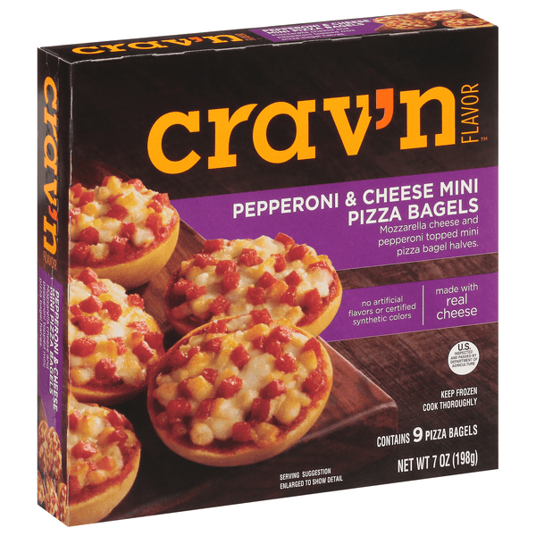 Crav'N Flavor Pepperoni & Cheese Mini Pizza Bagels