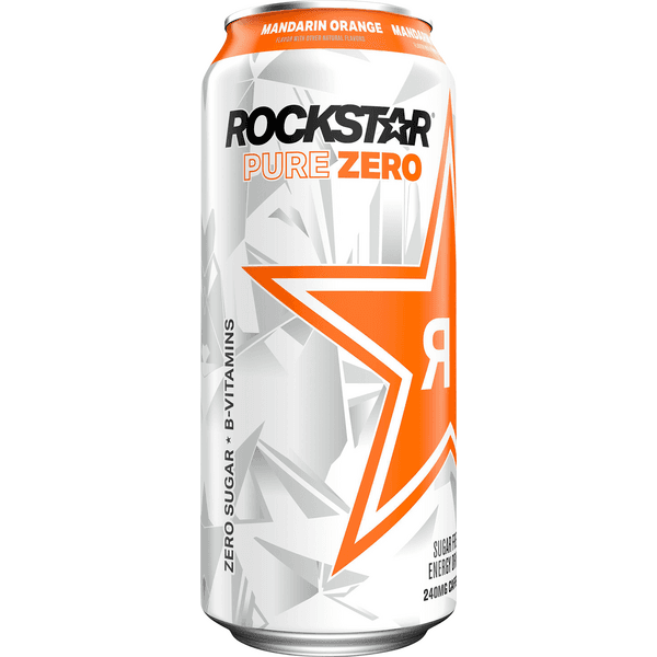 Rockstar Pure Zero Energy Drink Mandarin Orange