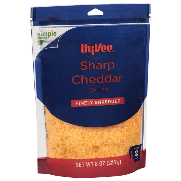 Hy-Vee Finely Shredded Sharp Cheddar Natural Cheese