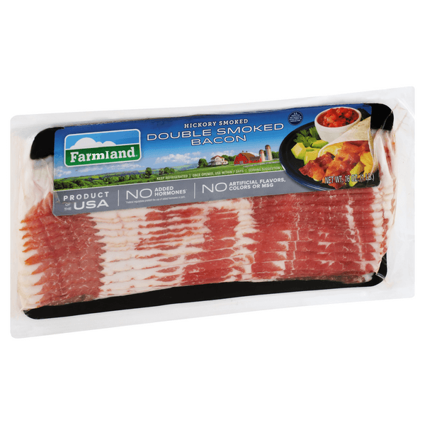 Farmland Naturally Hickory Smoked Double Smoked Classic Cut Bacon