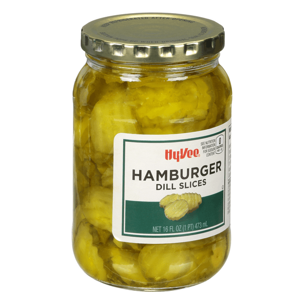 Hy-Vee Pickles, Hamburger, Dill
