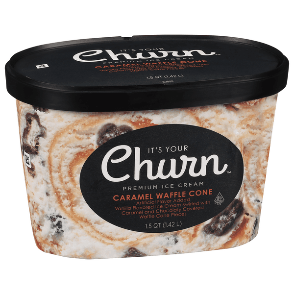 It'S Your Churn Premium Ice Cream Caramel Waffle Cone