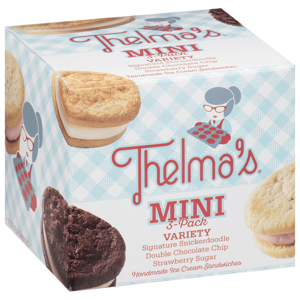 Thelmas Mini Variety Pack Ice Cream Sandwiches
