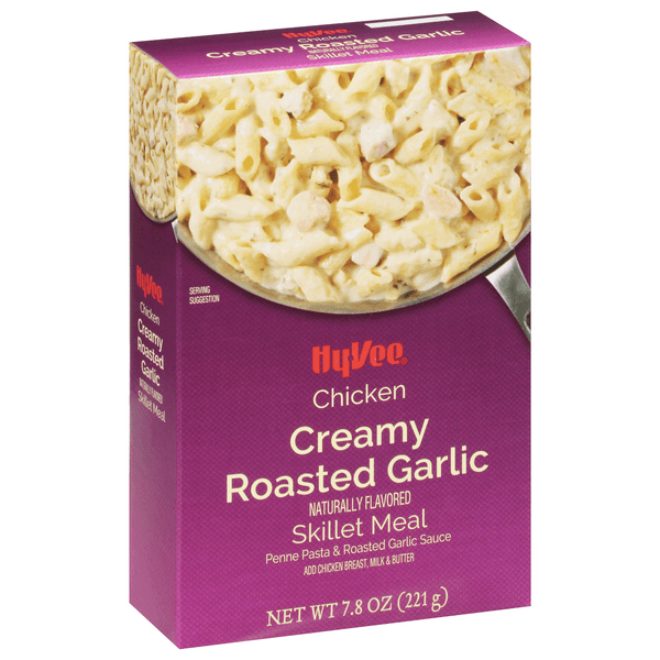 Hy-Vee Skillet Meal Chicken Creamy Roasted Garlic