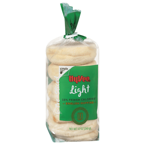 Hy-Vee Pre-Sliced Light English Muffins