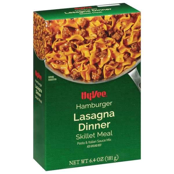 Hy-Vee Skillet Meal Hamburger Lasagna Dinner