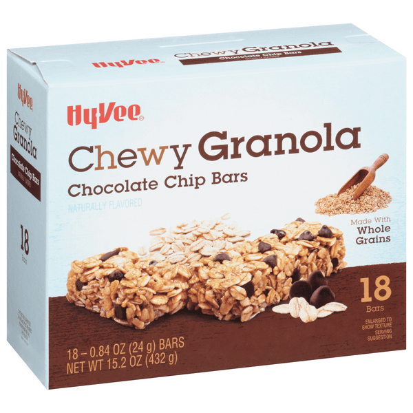 Hy-Vee Chewy Granola Chocolate Chip Bars, 18