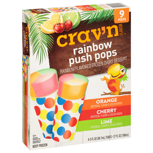 Crav'N Flavor Rainbow Push Pops