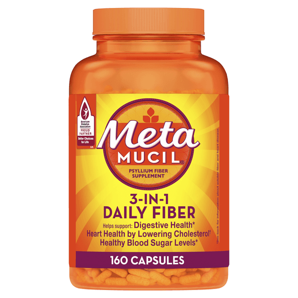 Metamucil 3 In 1 Multihealth Psyllium Fiber Capsules