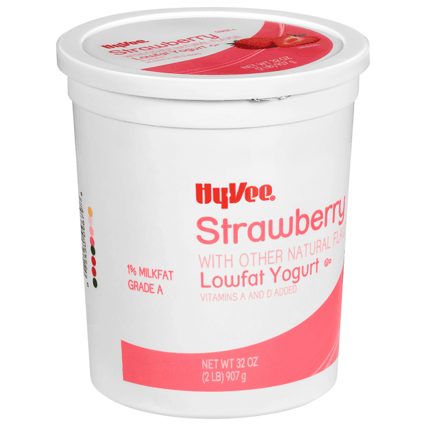 Hy-Vee Low Fat Strawberry Yogurt