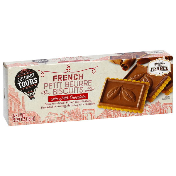 Culinary Tours French Petit Beurre Biscuits With Milk Chocolate