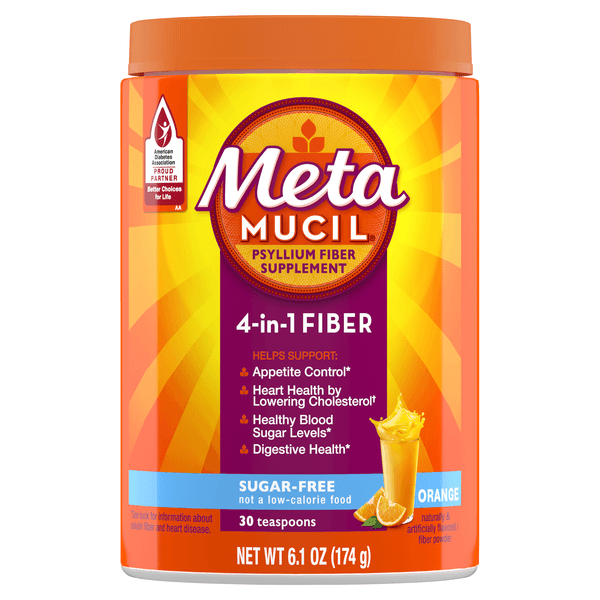 Metamucil 4-In-1 Psyllium Fiber Supplement Orange