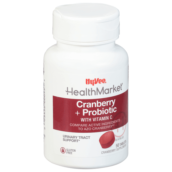 Hy-Vee Healthmarket Cranberry + Probiotic With Vitamin