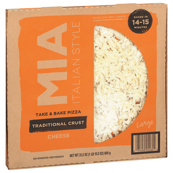 Mia Italian Take & Bake Pizza Large Traditional Crust Cheese
