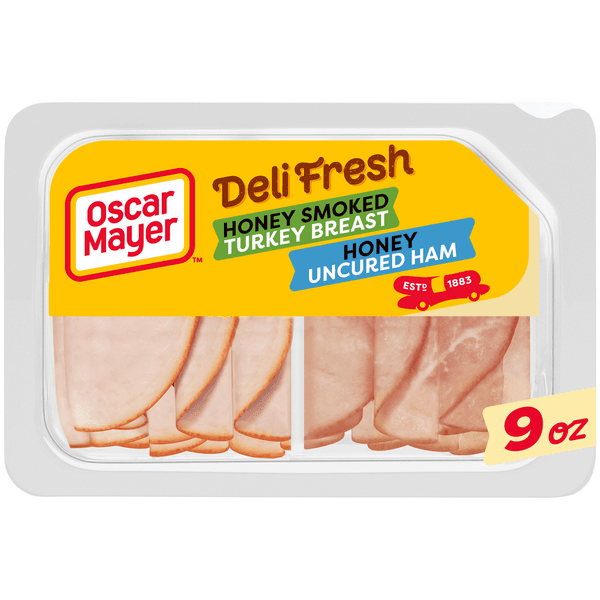 Oscar Mayer Deli Fresh Honey Smoked Turkey Breast & Honey Uncured Ham Lunch Meat
