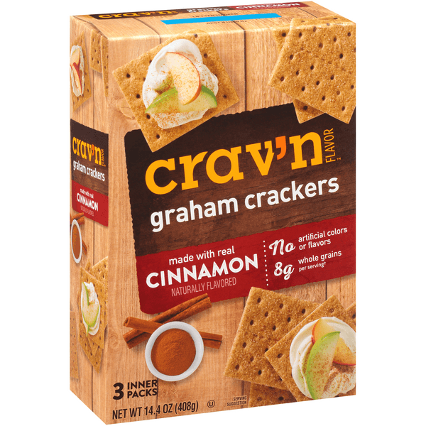 Crav'N Flavor Graham Crackers Cinnamon
