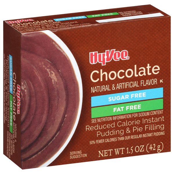 Hy-Vee Chocolate Instant Sugar Free Fat Free Pudding
