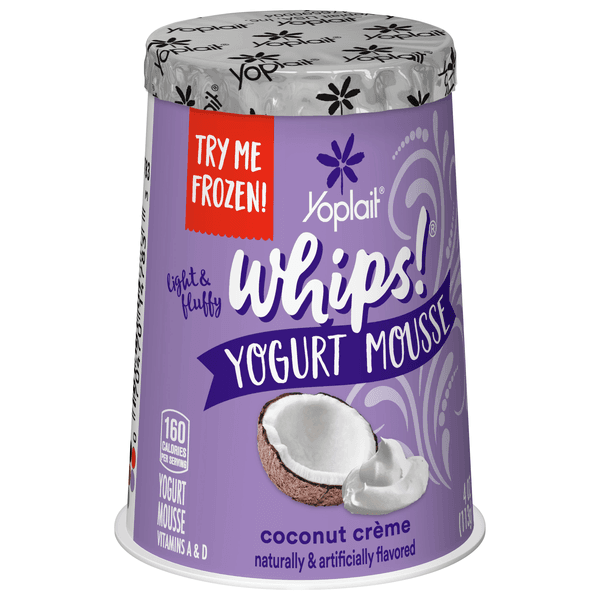 Yoplait Whips Mousse Coconut Creme Yogurt