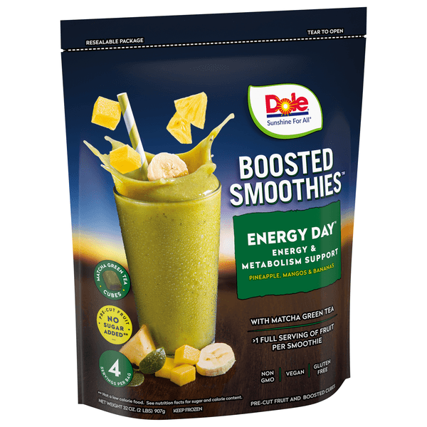 Dole Boosted Blends Pineapple And Mango Energize Smoothie Blend