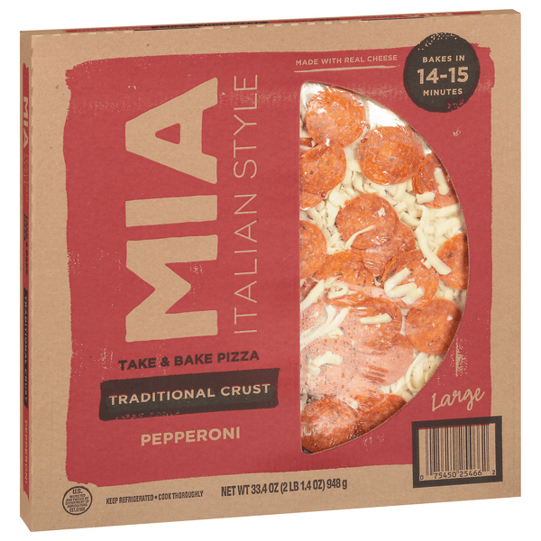 Mia Italian Take & Bake Pizza Large Traditional Crust Pepperoni