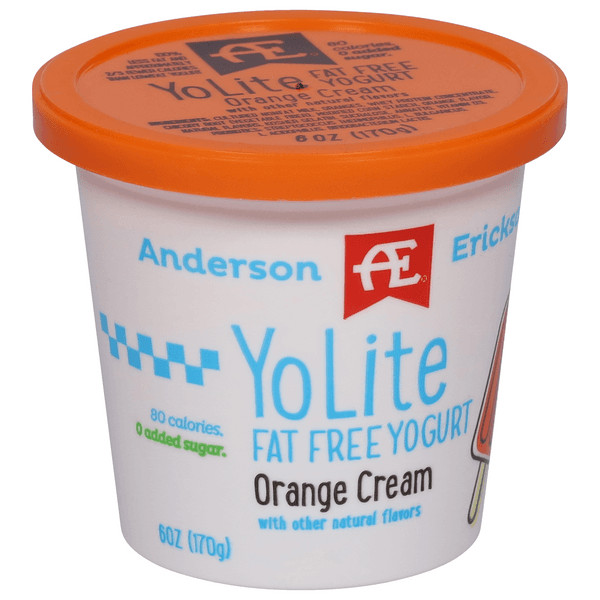 Anderson Erickson Yolite Fat Free Orange Cream Yogurt