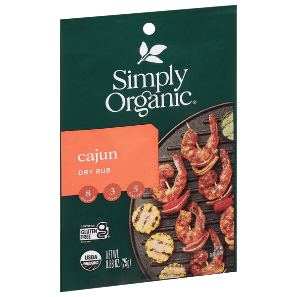Simply Organic Dry Rub, Cajun