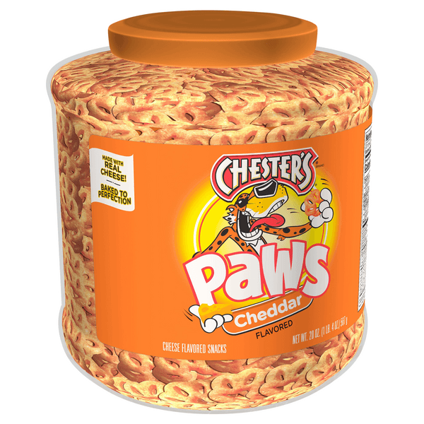 Chester's Paws Cheese Flavored Snacks, Cheddar Flavored
