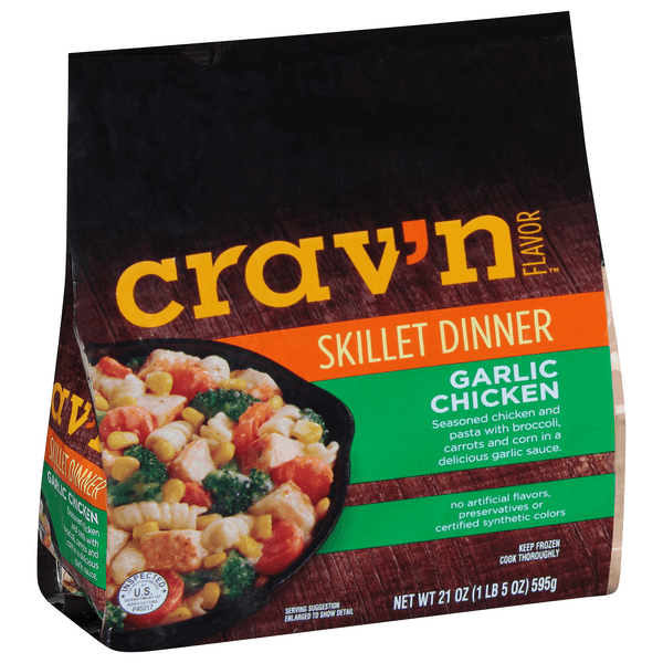 Crav'N Flavor Garlic Chicken Skillet Dinner