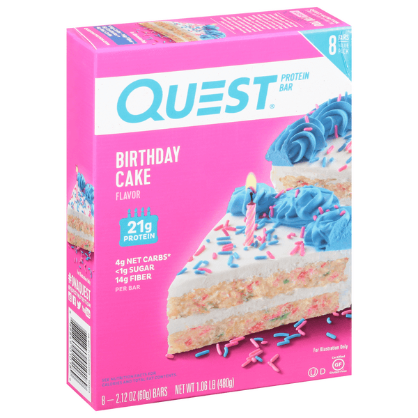 Quest Protein Bar, Birthday Cake Flavor, Value Pack