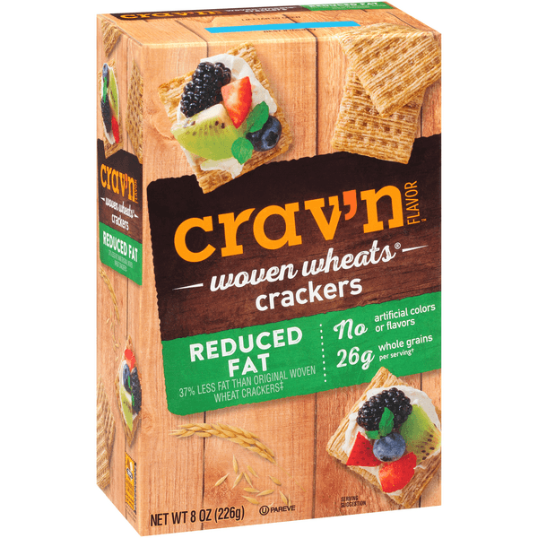 Crav'N Flavor Reduced Fat Woven Wheats Crackers