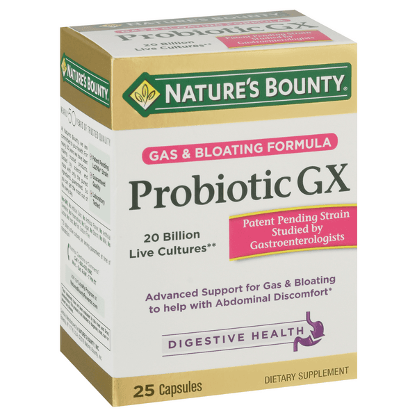 Nature'S Bounty Gas & Bloating Formula Probiotic Gx Capsules