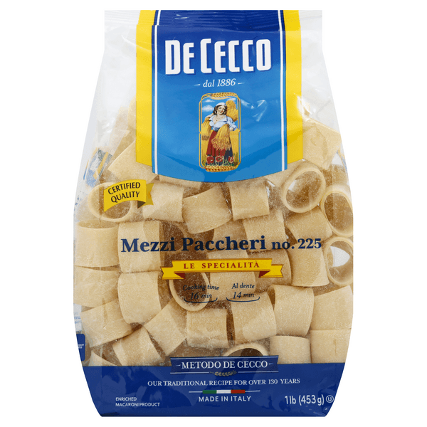 De Cecco Mezzi Paccheri, No
