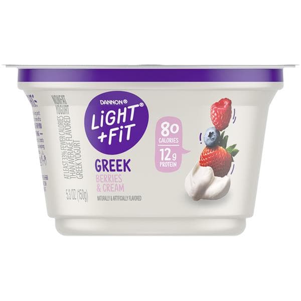 Dannon Light & Fit Berries & Cream Original Greek Nonfat Yogurt