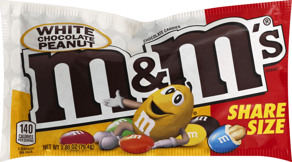 M&Ms White Chocolate Peanut - Share Size