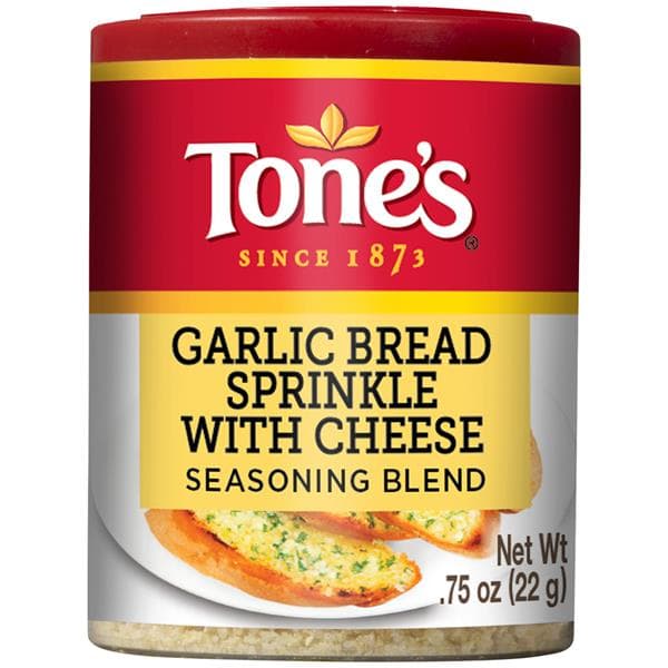 Tone'S Garlic Bread Sprinkle With Cheese Seasoning Blend