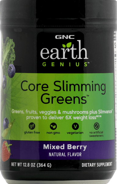 Gnc Earth Genius Core Slim Greens Berry
