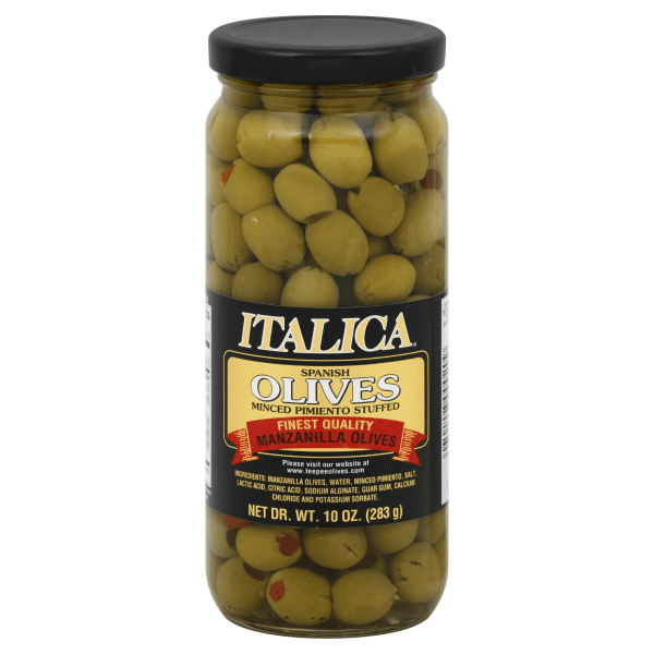 Italica Spanish Manzanilla Olives Stuffed With Minced Pimento